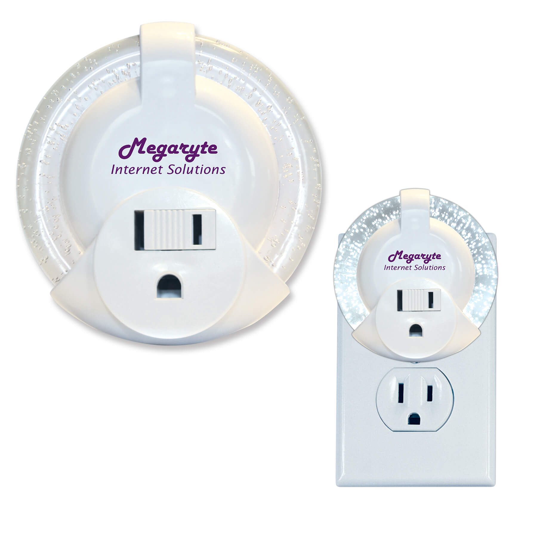 MI3025          - LED Sparkle Night Light with Outlet                                   